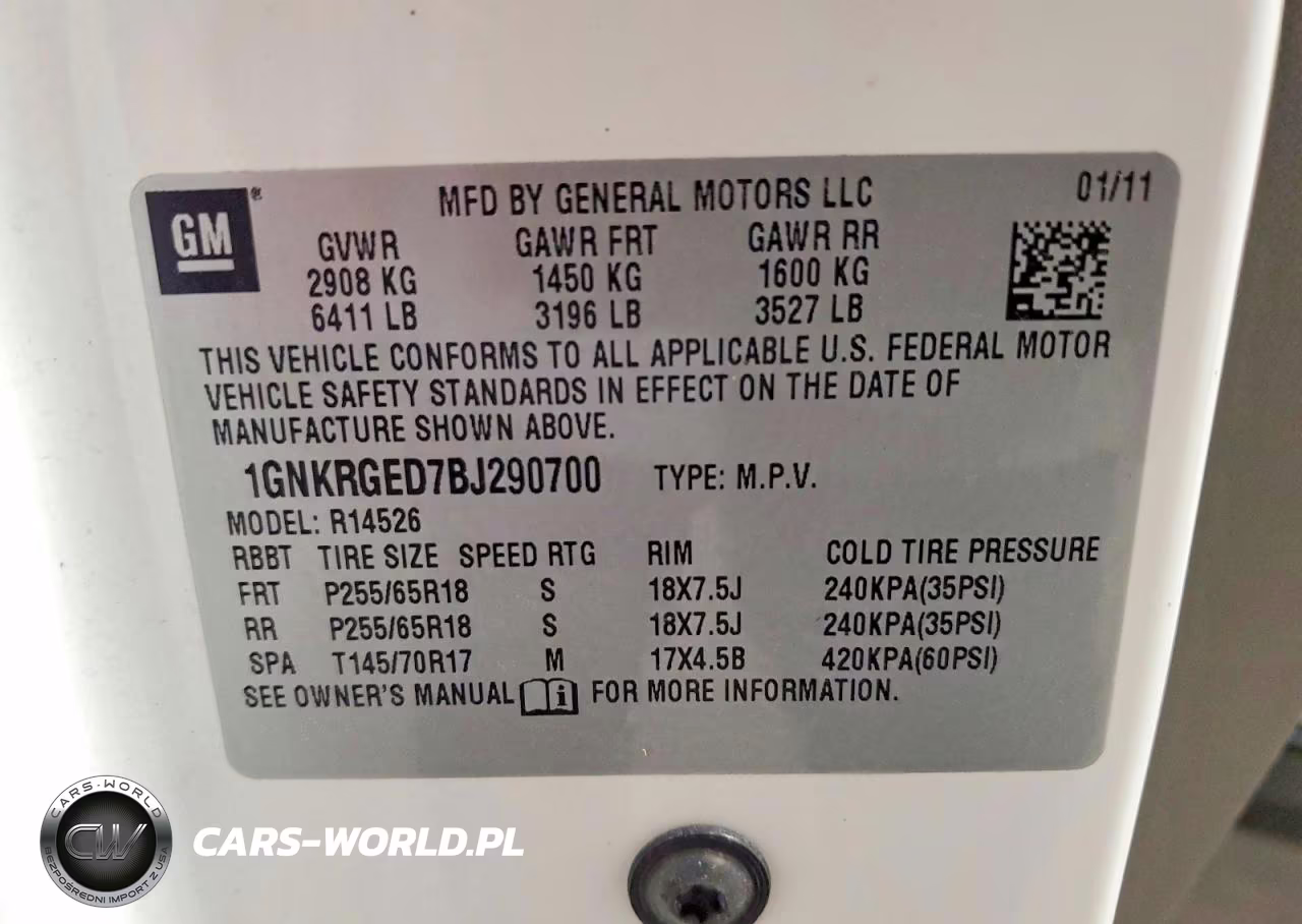 2011 Chevrolet Traverse Lt VIN:1GNKRGED7BJ290700 - 13