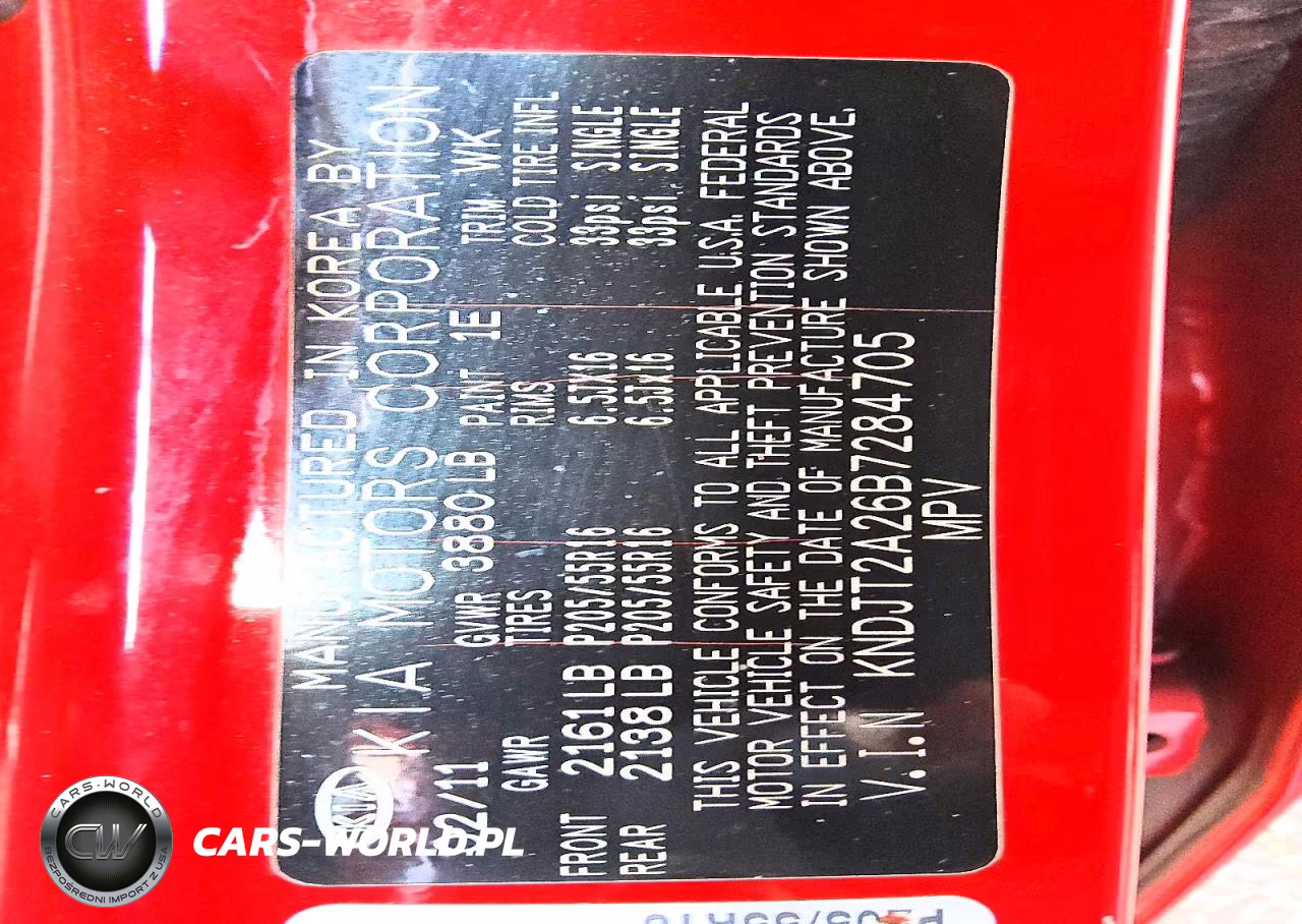 2011 Kia Soul + VIN:KNDJT2A26B7284705 - 12