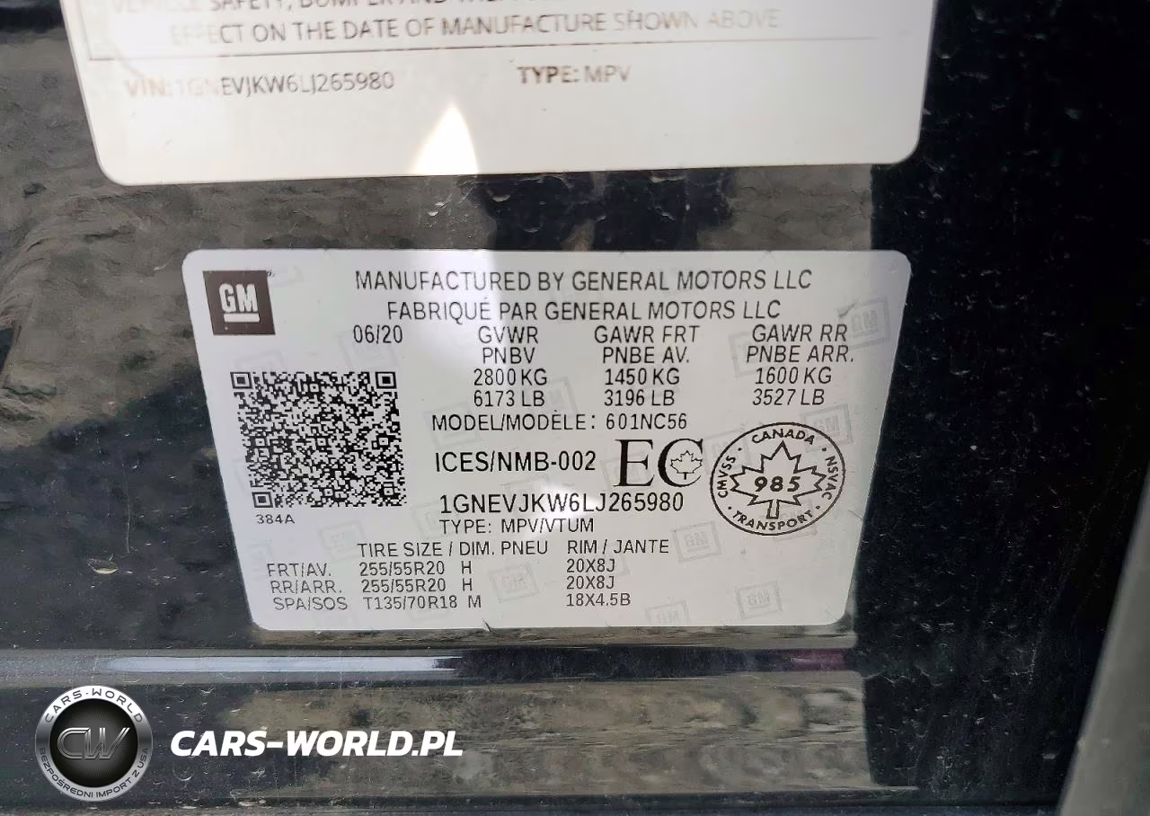2020 Chevrolet Traverse Rs VIN:1GNEVJKW6LJ265980 - 14