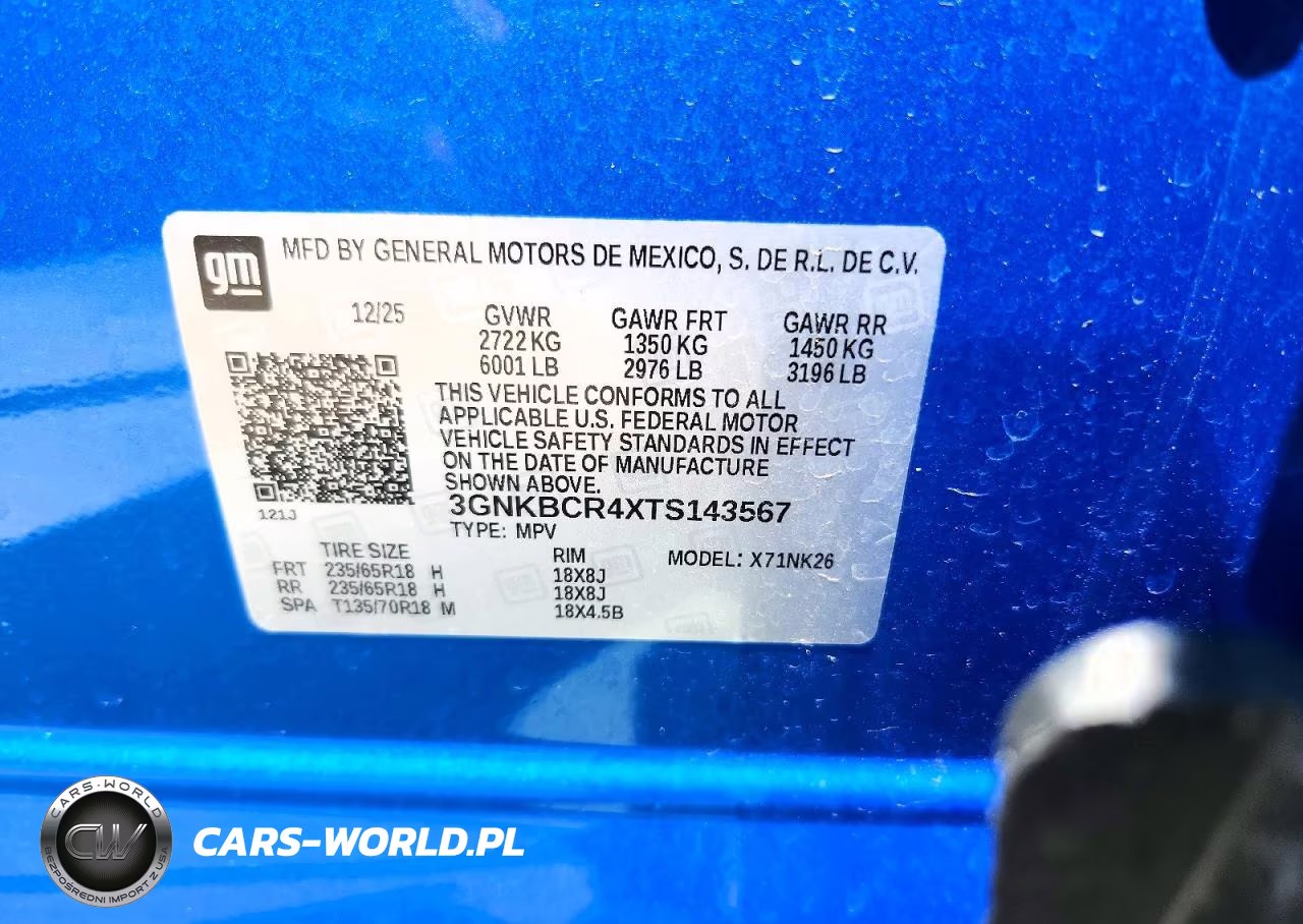 2026 Chevrolet Blazer 2Lt VIN:3GNKBCR4XTS143567 - 12
