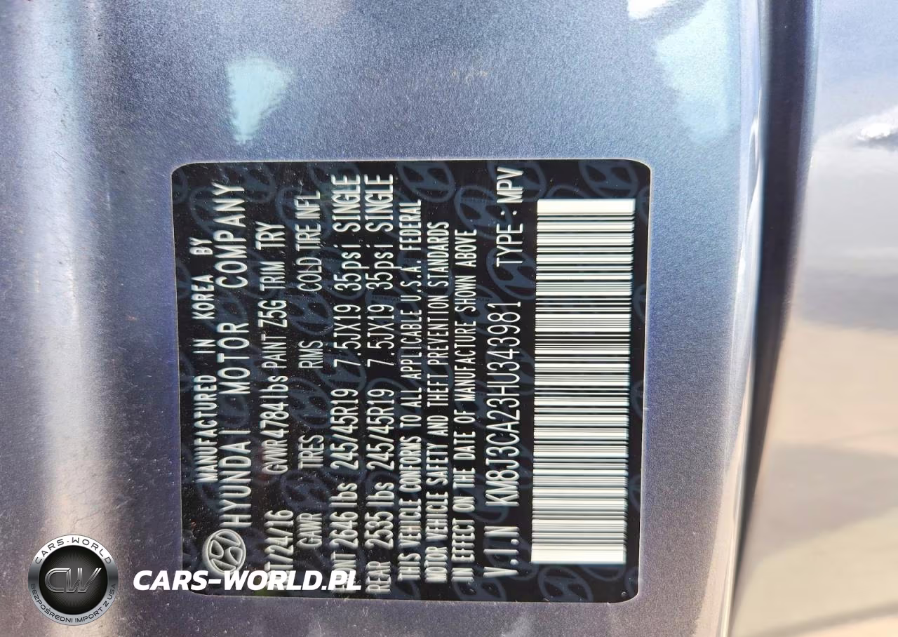 2017 Hyundai Tucson Limited VIN:KM8J3CA23HU343981 - 13