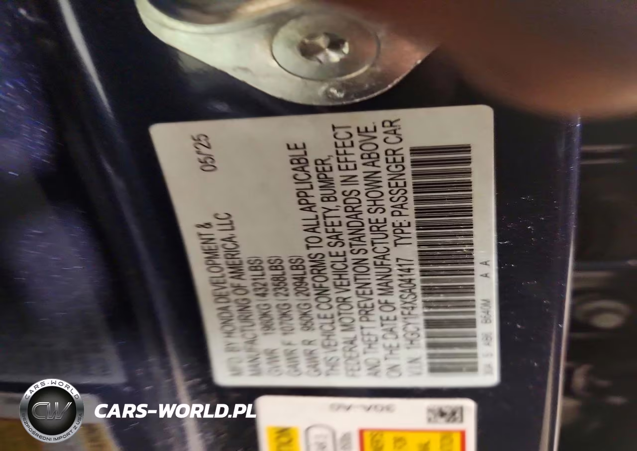 2025 Honda Accord Se VIN:1HGCY1F4XSA041417 - 12