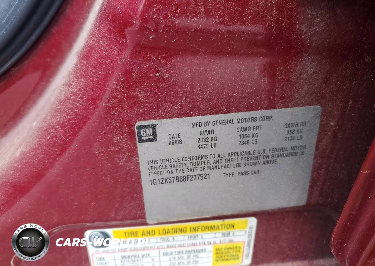 2008 Chevrolet Malibu Ltz VIN:1G1ZK57B88F277521 - 12