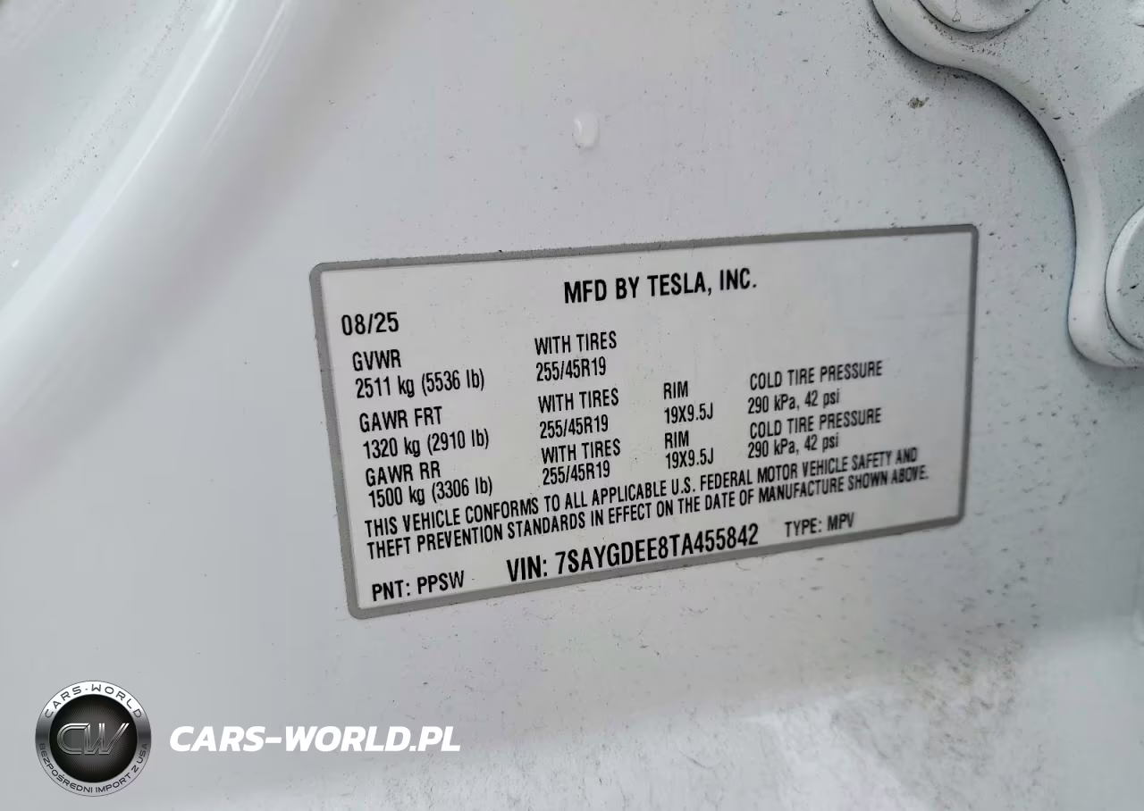 2026 Tesla Model Y VIN:7SAYGDEE8TA455842 - 12