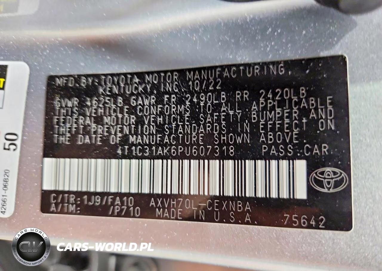 2023 Toyota Camry Le VIN:4T1C31AK6PU607318 - 12