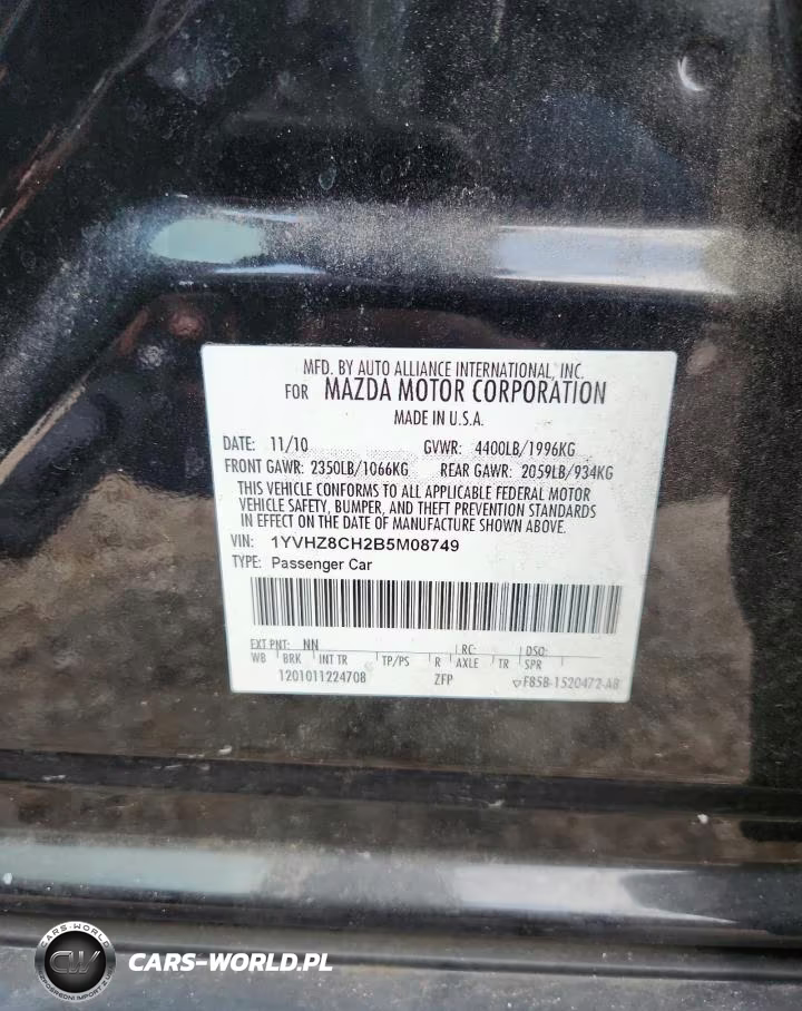 2011 Mazda 6 I VIN:1YVHZ8CH2B5M08749 - 12