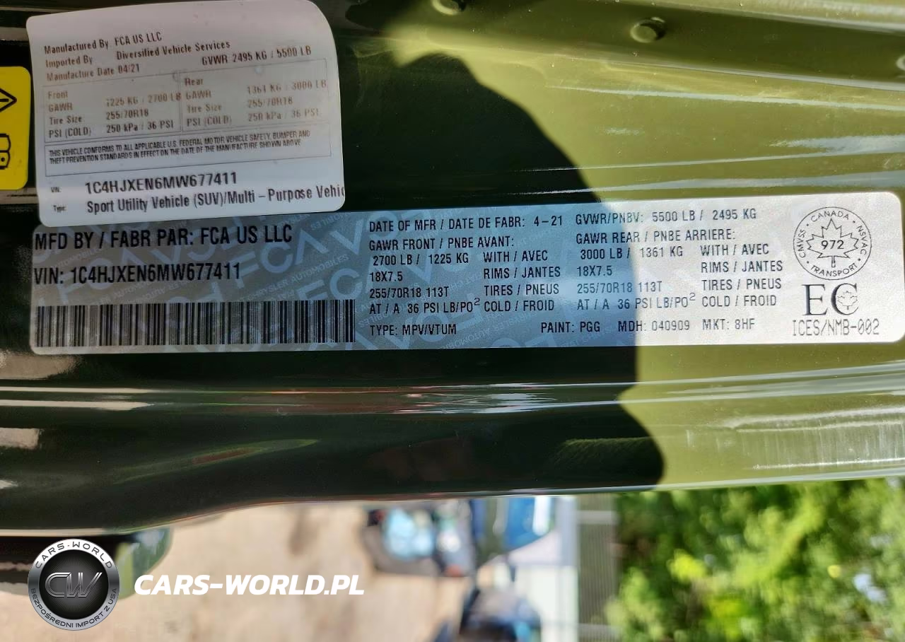 2021 Jeep Wrangler Unlimited Sahara VIN:1C4HJXEN6MW677411 - 13