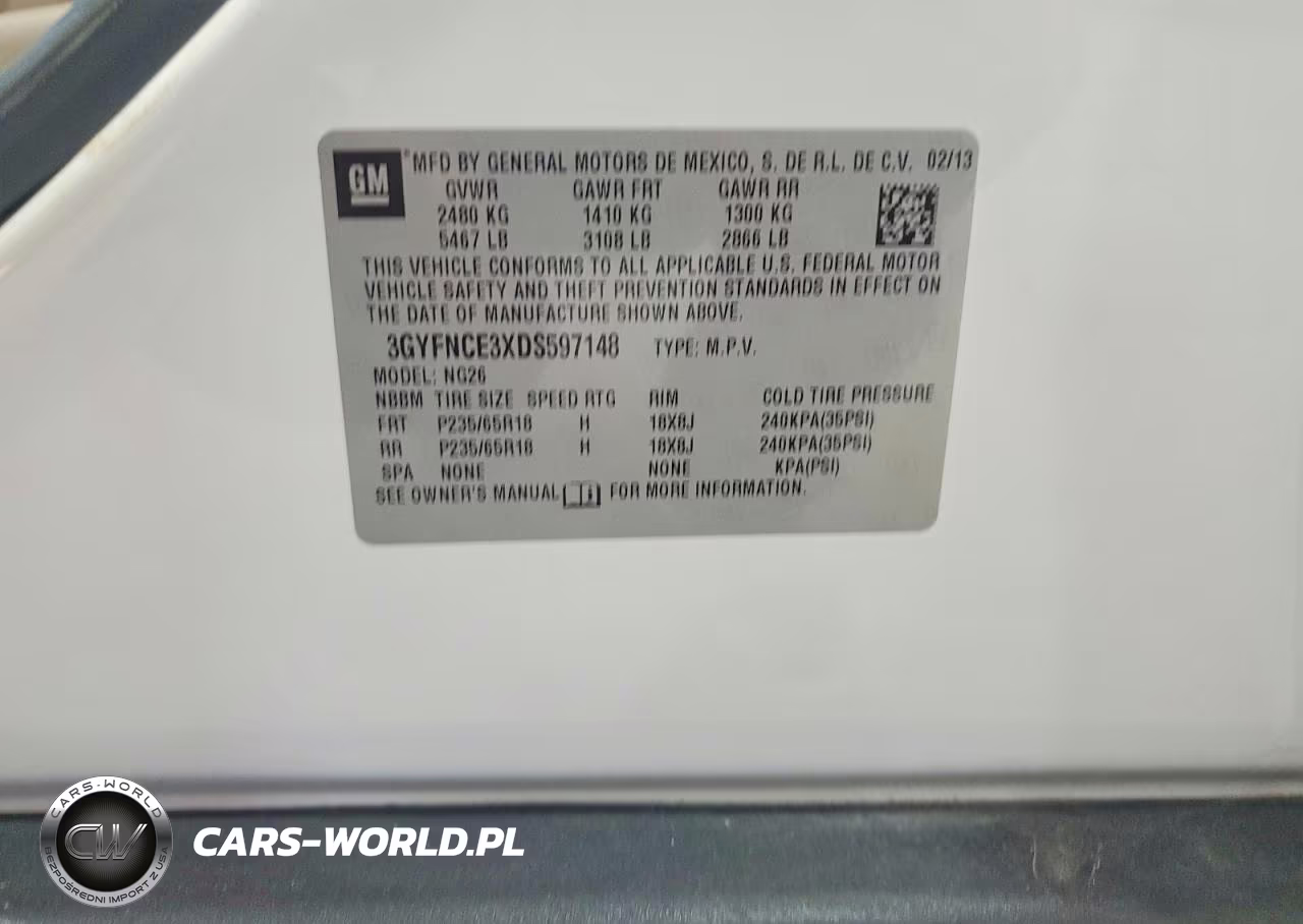2013 Cadillac Srx Luxury Collection VIN:3GYFNCE3XDS597148 - 13