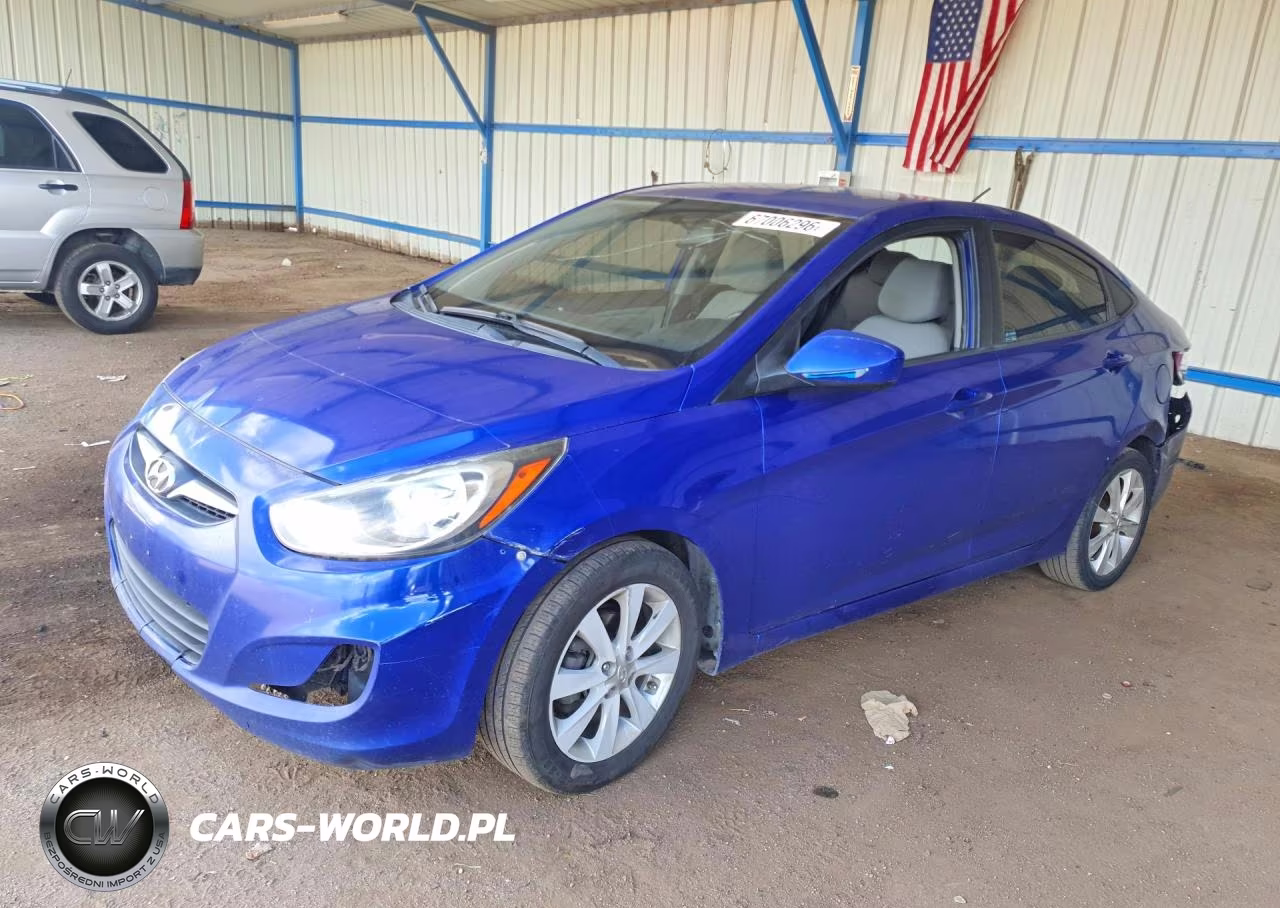 2012 Hyundai Accent Gls VIN:KMHCU4AE1CU087578 - 1