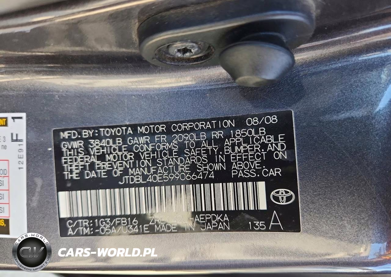 2009 Toyota Corolla VIN:JTDBL40E599066474 - 12