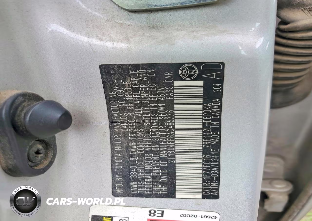 2010 Toyota Corolla Le VIN:2T1BU4EE6AC485776 - 12