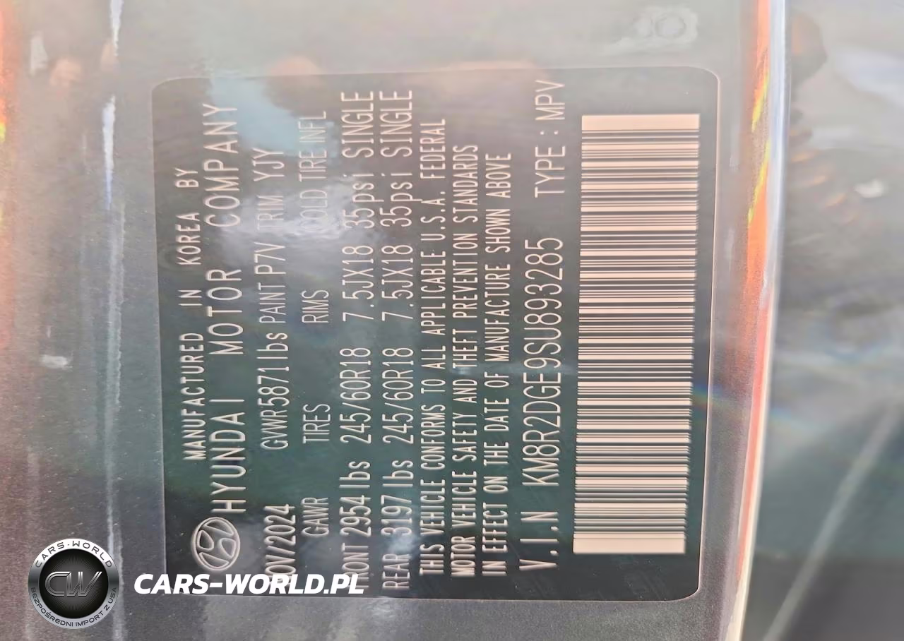 2025 Hyundai Palisade Sel VIN:KM8R2DGE9SU893285 - 12