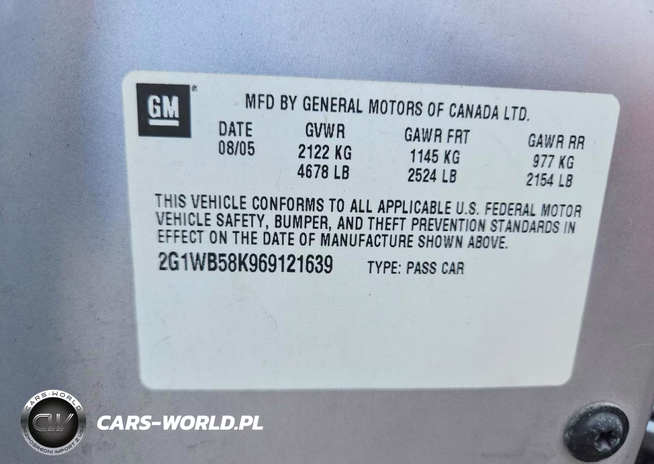 2006 Chevrolet Impala Ls VIN:2G1WB58K969121639 - 12