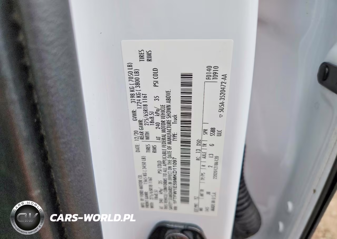 2021 Ford F150 Supercrew VIN:1FTFW1E59MKD11097 - 12