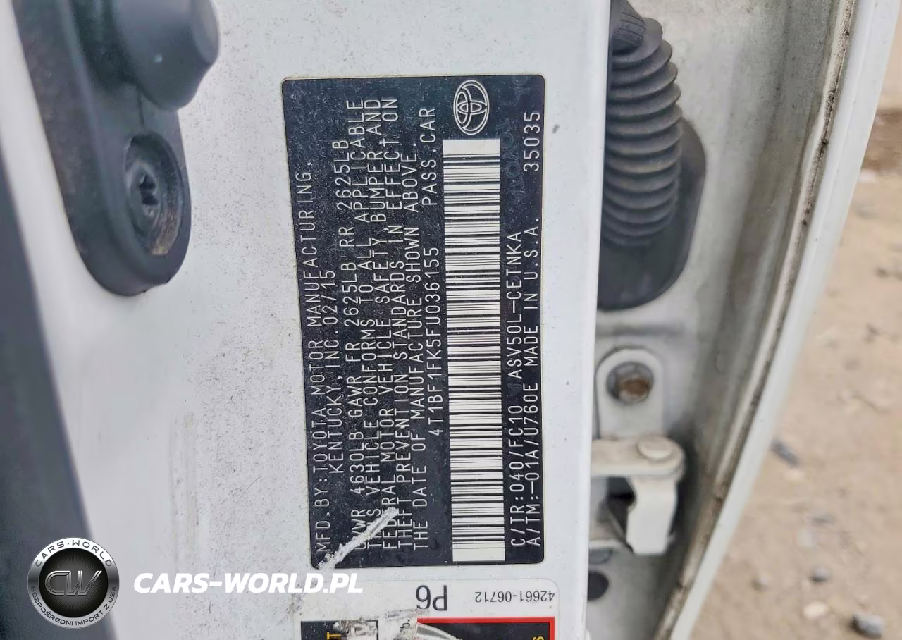 2015 Toyota Camry Le VIN:4T1BF1FK5FU036155 - 12