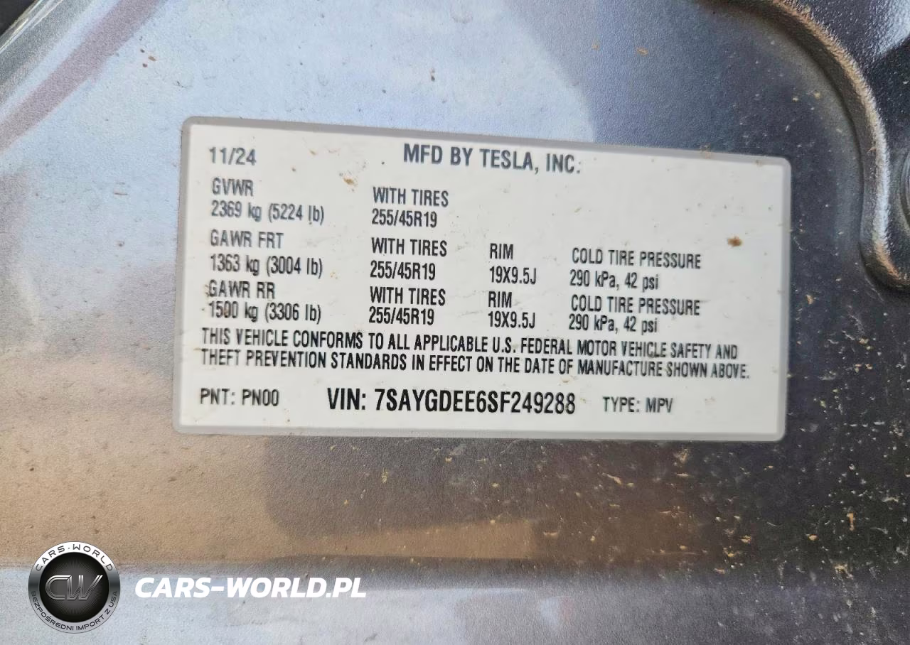 2025 Tesla Model Y VIN:7SAYGDEE6SF249288 - 12