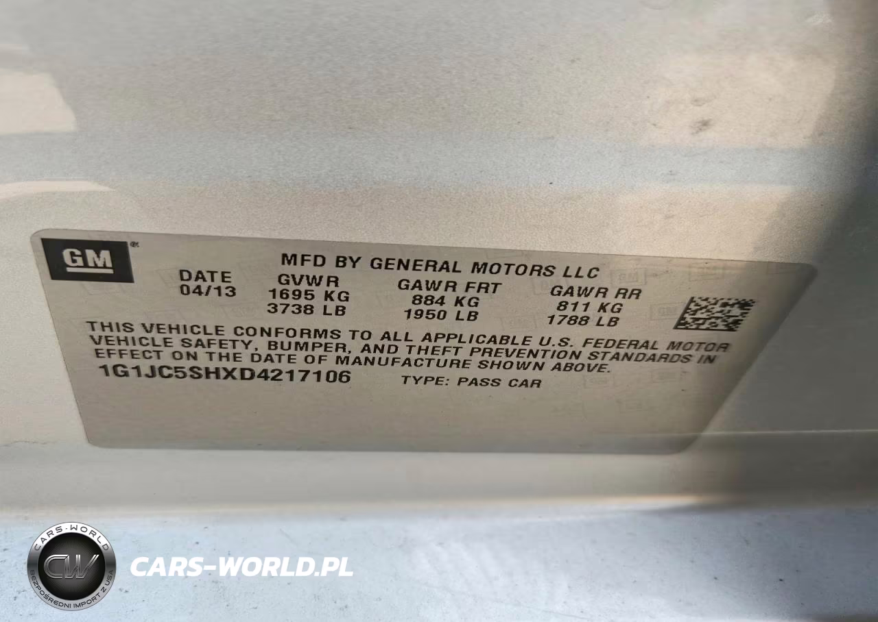 2013 Chevrolet Sonic Lt VIN:1G1JC5SHXD4217106 - 12