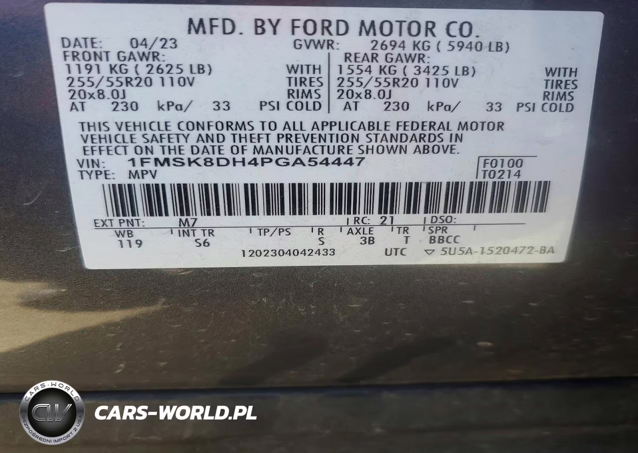 2023 Ford Explorer Xlt VIN:1FMSK8DH4PGA54447 - 13