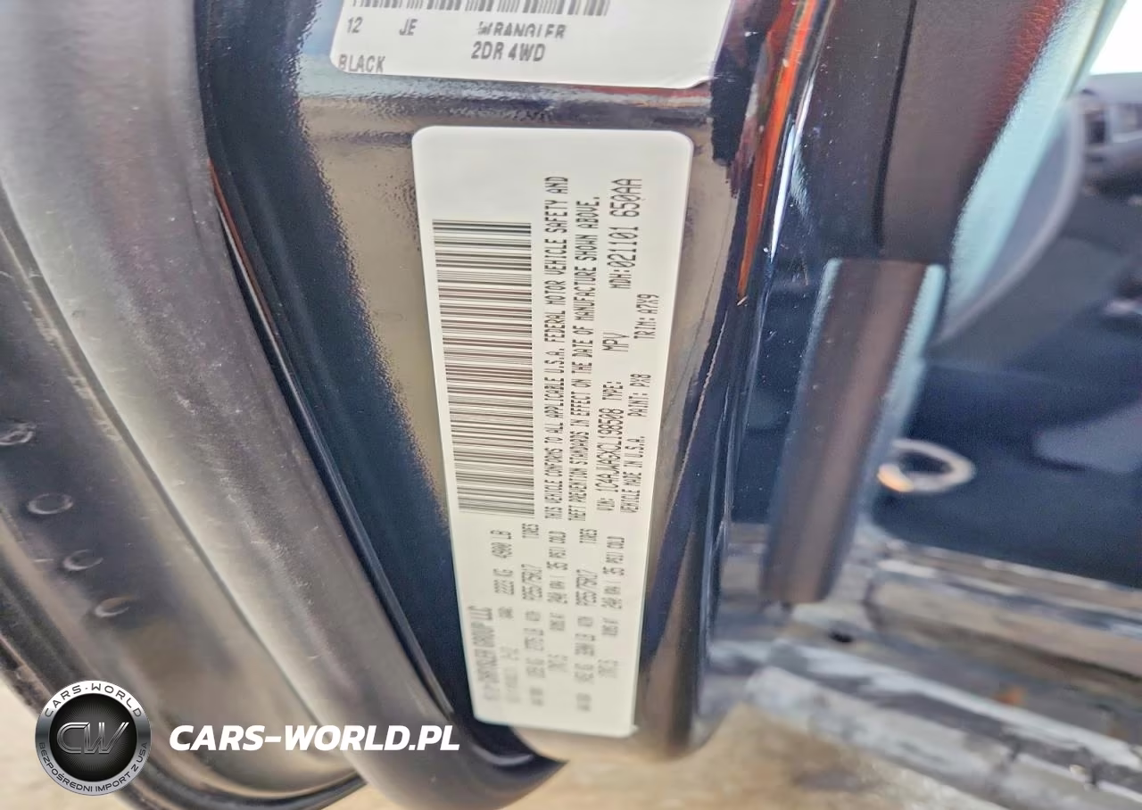 2012 Jeep Wrangler Sport VIN:1C4AJWAGXCL198508 - 12