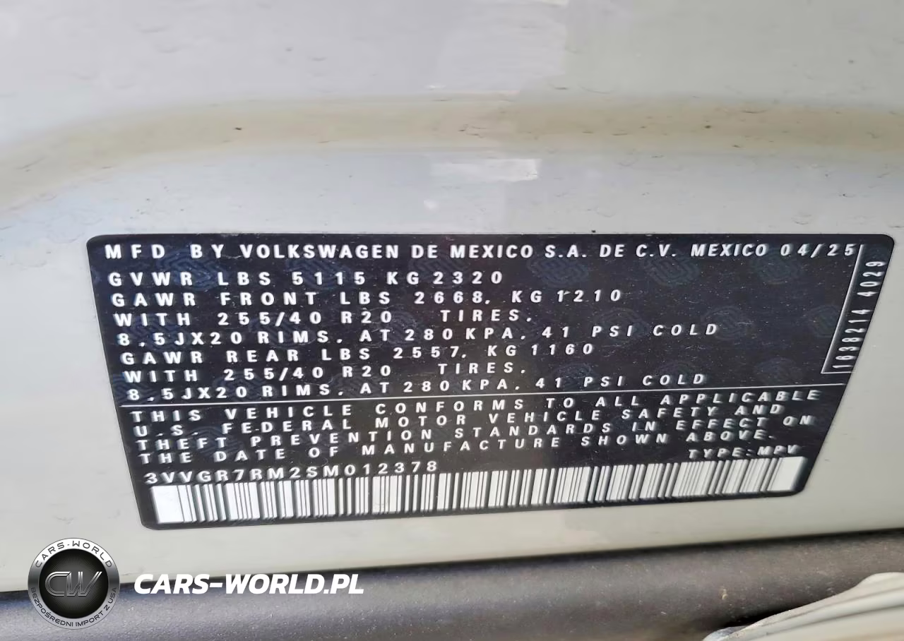 2025 Volkswagen Tiguan Se R-Line Black VIN:3VVGR7RM2SM012378 - 14
