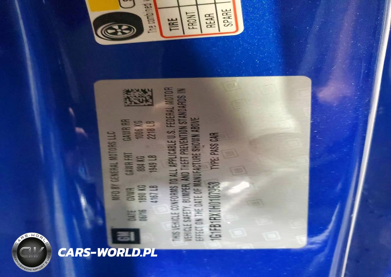 2017 Chevrolet Camaro Lt VIN:1G1FB1RX0H0107953 - 12