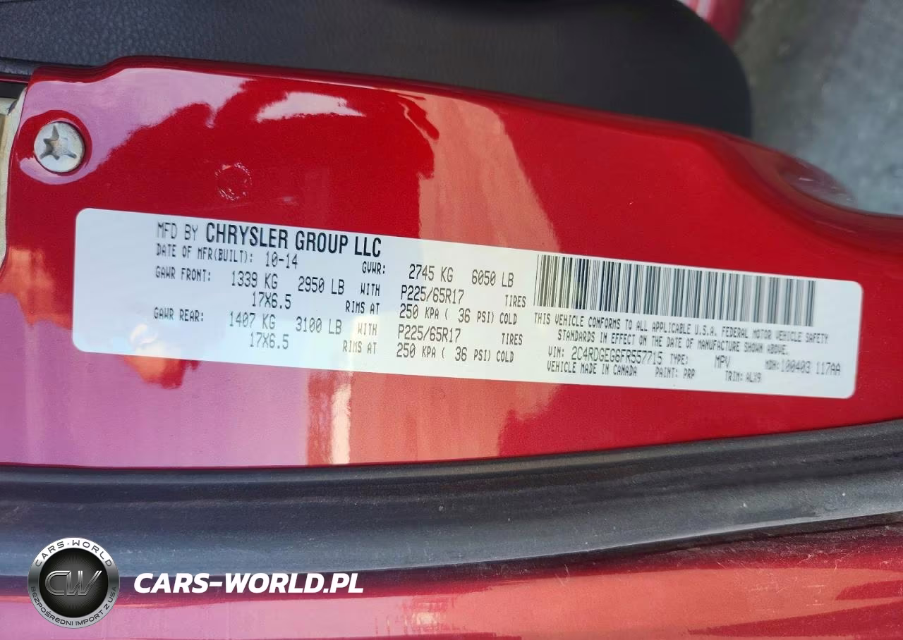 2015 Dodge Grand Caravan R-T VIN:2C4RDGEG6FR557715 - 13