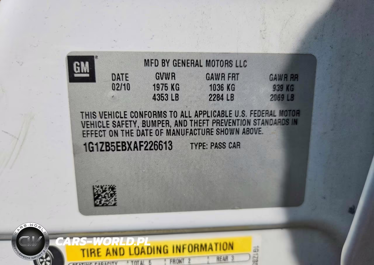 2010 Chevrolet Malibu Ls VIN:1G1ZB5EBXAF226613 - 12