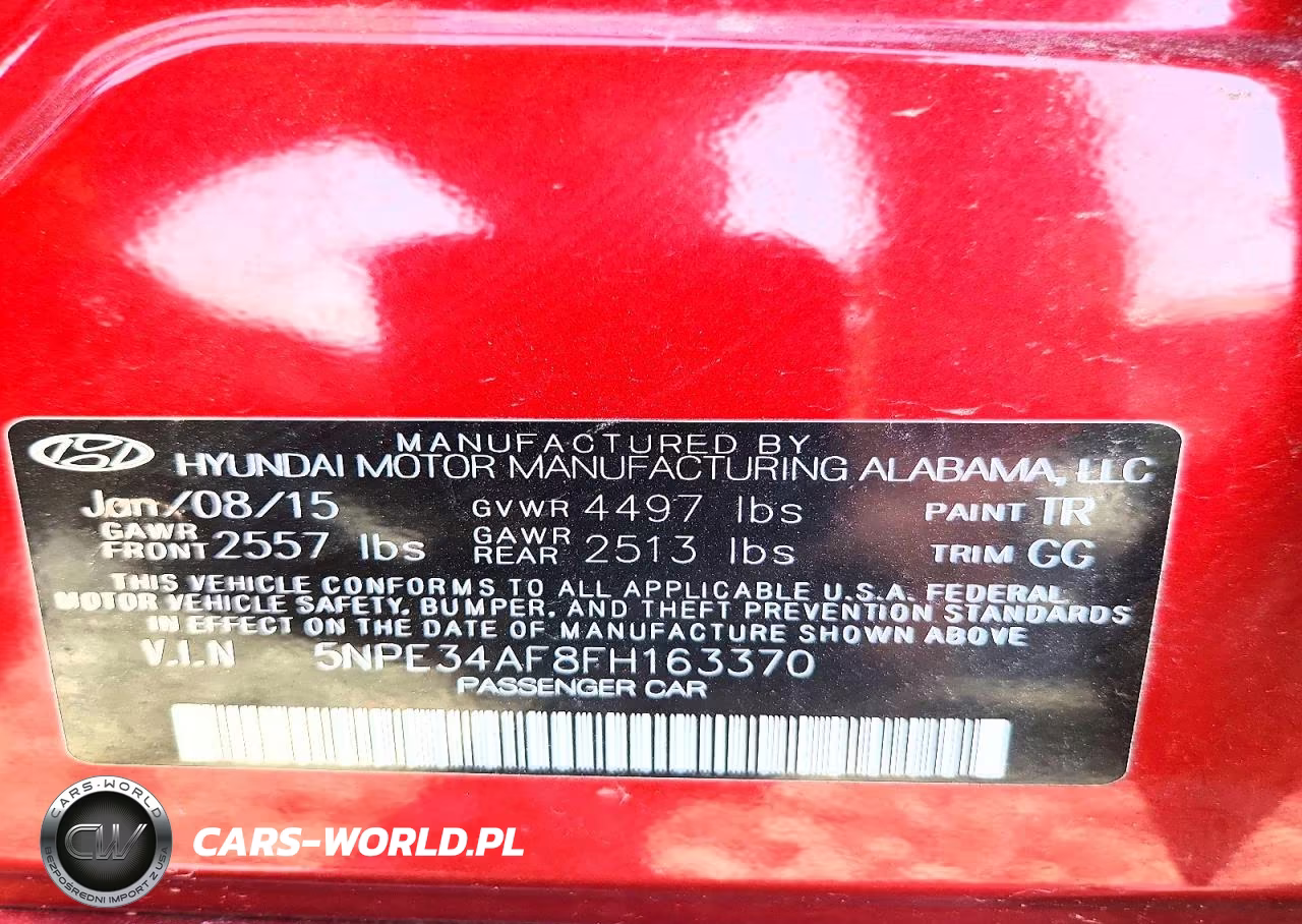 2015 Hyundai Sonata Sport VIN:5NPE34AF8FH163370 - 12