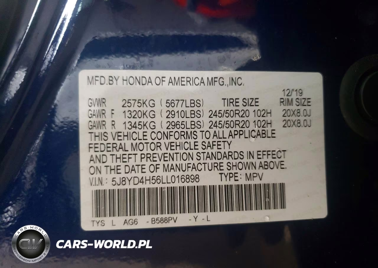 2020 Acura Mdx Technology VIN:5J8YD4H56LL016898 - 13