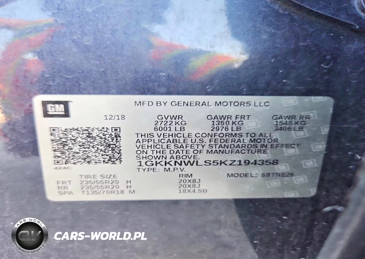 2019 GMC Acadia Slt-2 VIN:1GKKNWLS5KZ194358 - 13