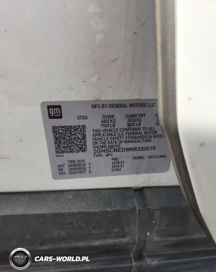 2024 Chevrolet Suburban C1500 Ls VIN:1GNSCBED9RR330078 - 13