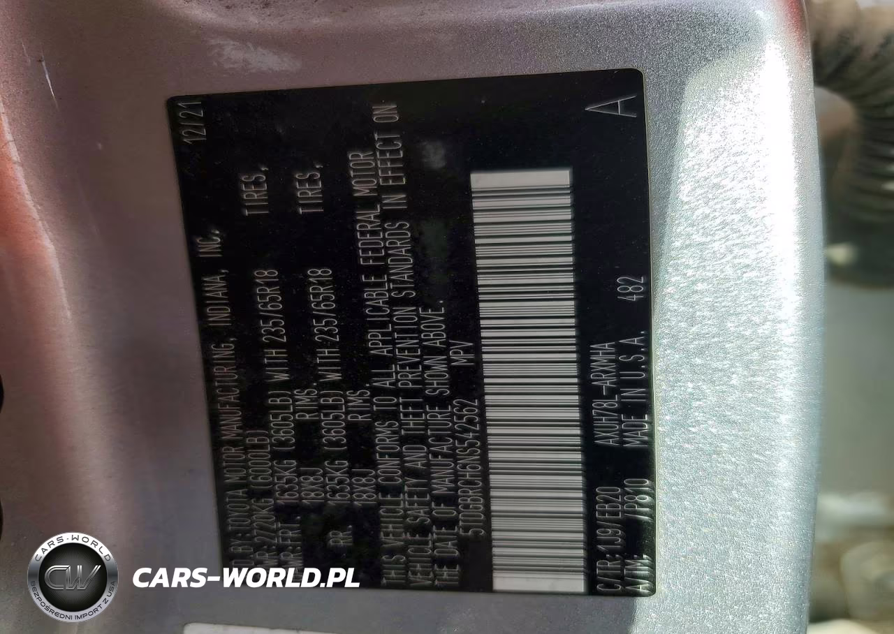 2022 Toyota Highlander Hybrid Xle VIN:5TDGBRCH6NS542562 - 13