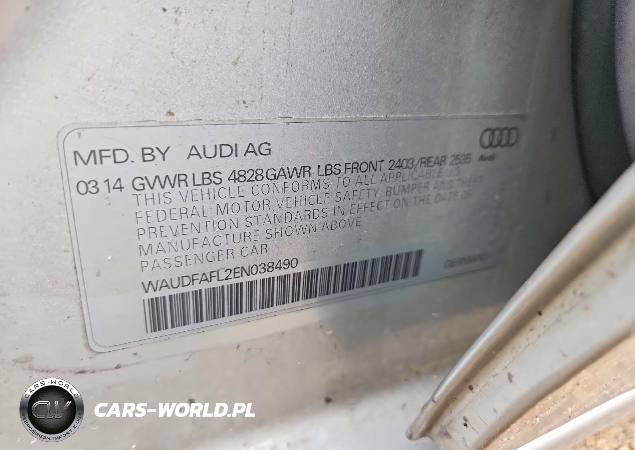 2014 Audi A4 Premium VIN:WAUDFAFL2EN038490 - 12