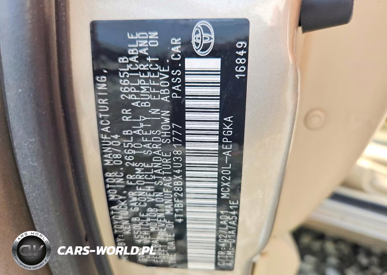 2004 Toyota Avalon Xls VIN:4T1BF28BX4U381777 - 13