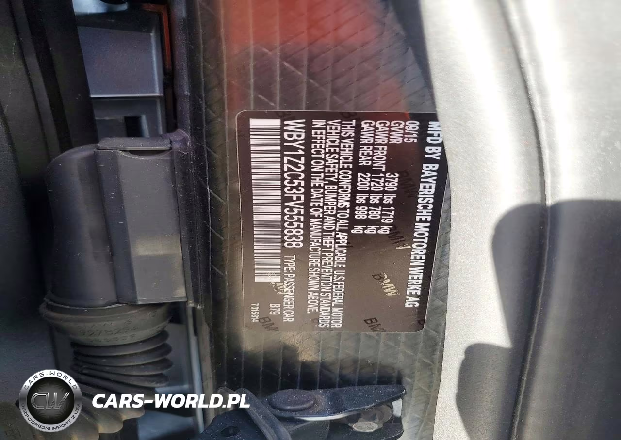 2015 BMW I3 Bev VIN:WBY1Z2C53FV555838 - 12