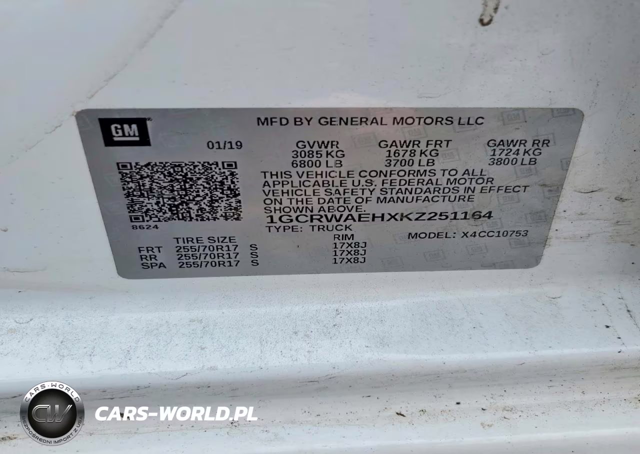 2019 Chevrolet Silverado C1500 VIN:1GCRWAEHXKZ251164 - 12