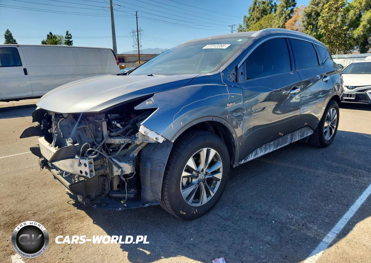2018 Nissan Murano Sl VIN:5N1AZ2MG9JN185663 - 1