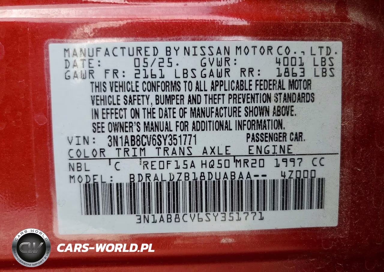 2025 Nissan Sentra Sv VIN:3N1AB8CV6SY351771 - 12