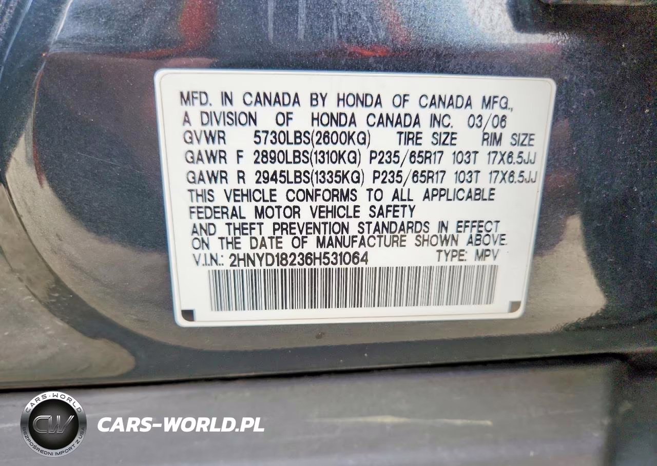 2006 Acura Mdx VIN:2HNYD18236H531064 - 14