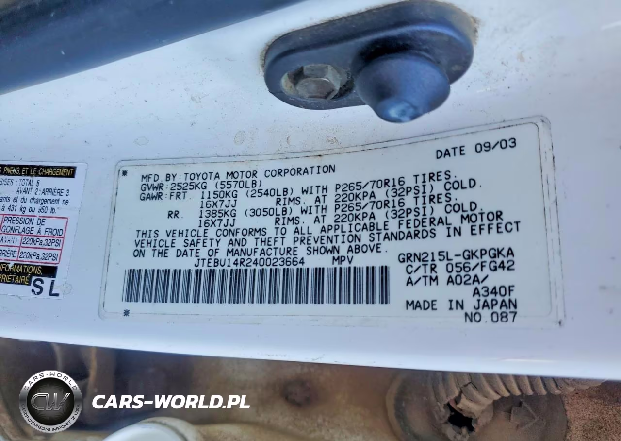 2004 Toyota 4Runner Sr5 VIN:JTEBU14R240023664 - 14
