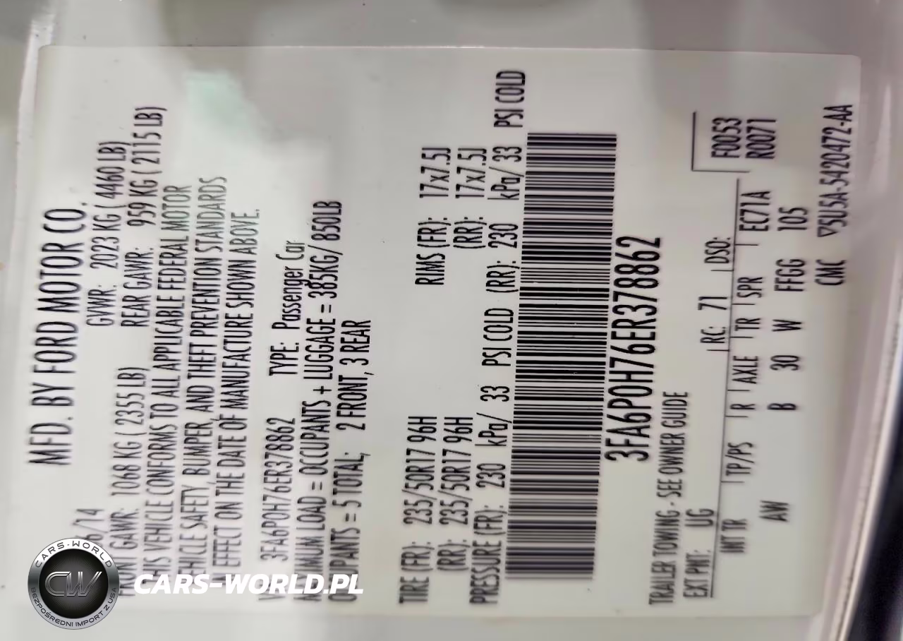 2014 Ford Fusion Se VIN:3FA6P0H76ER378862 - 12