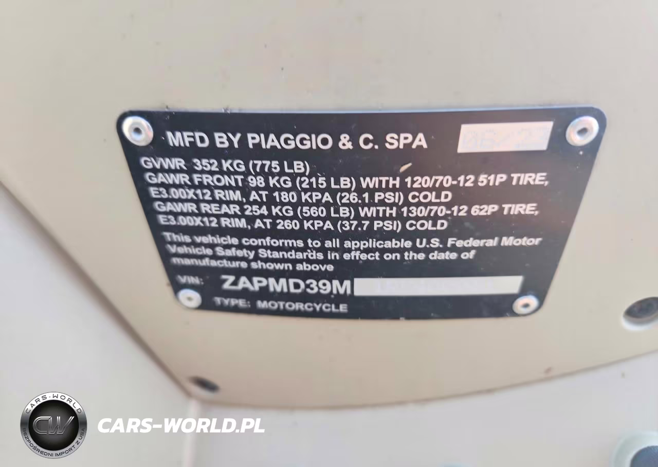 2024 Vespa Gts-Sei Giorni 300 VIN:ZAPMD39M1R5400001 - 9