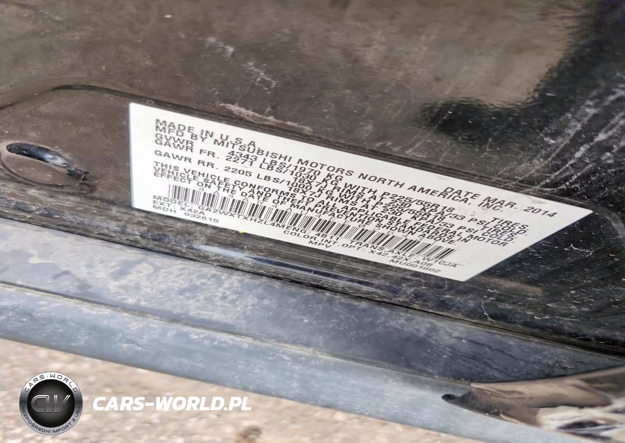 2014 Mitsubishi Outlander Sport Se VIN:4A4AR4AU4EE026431 - 13