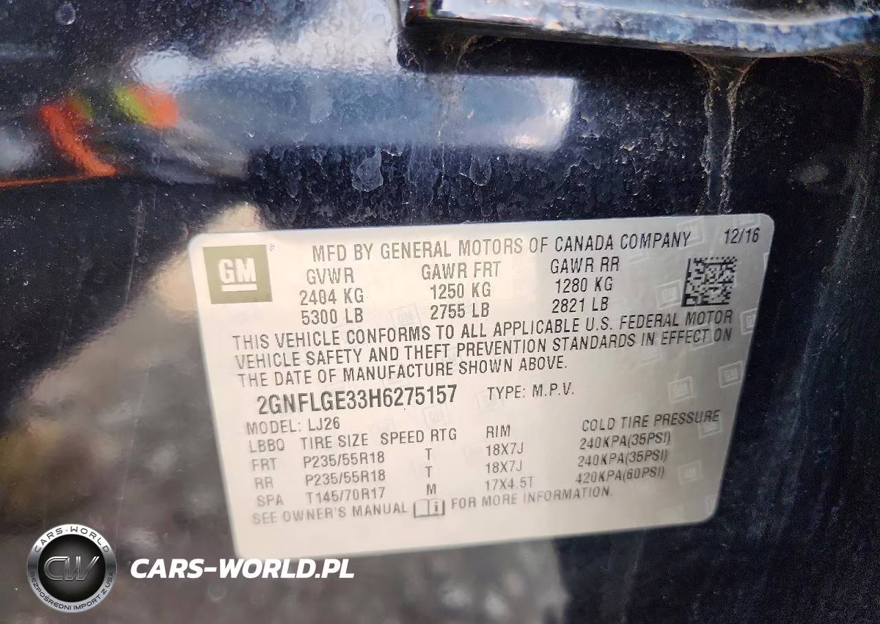 2017 Chevrolet Equinox Premier VIN:2GNFLGE33H6275157 - 13