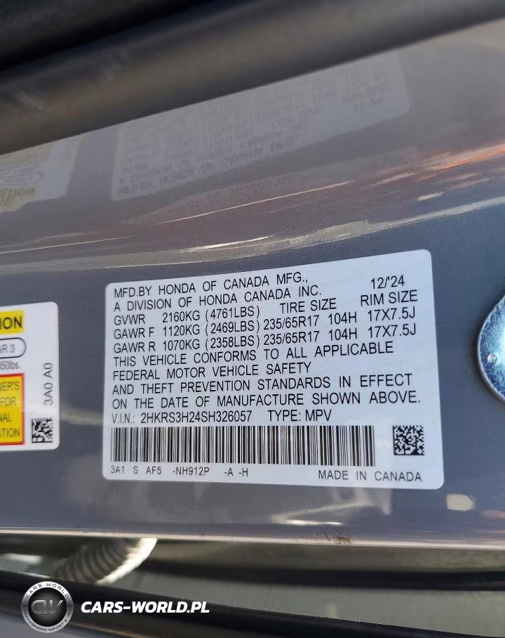 2025 Honda Cr-V Lx VIN:2HKRS3H24SH326057 - 13