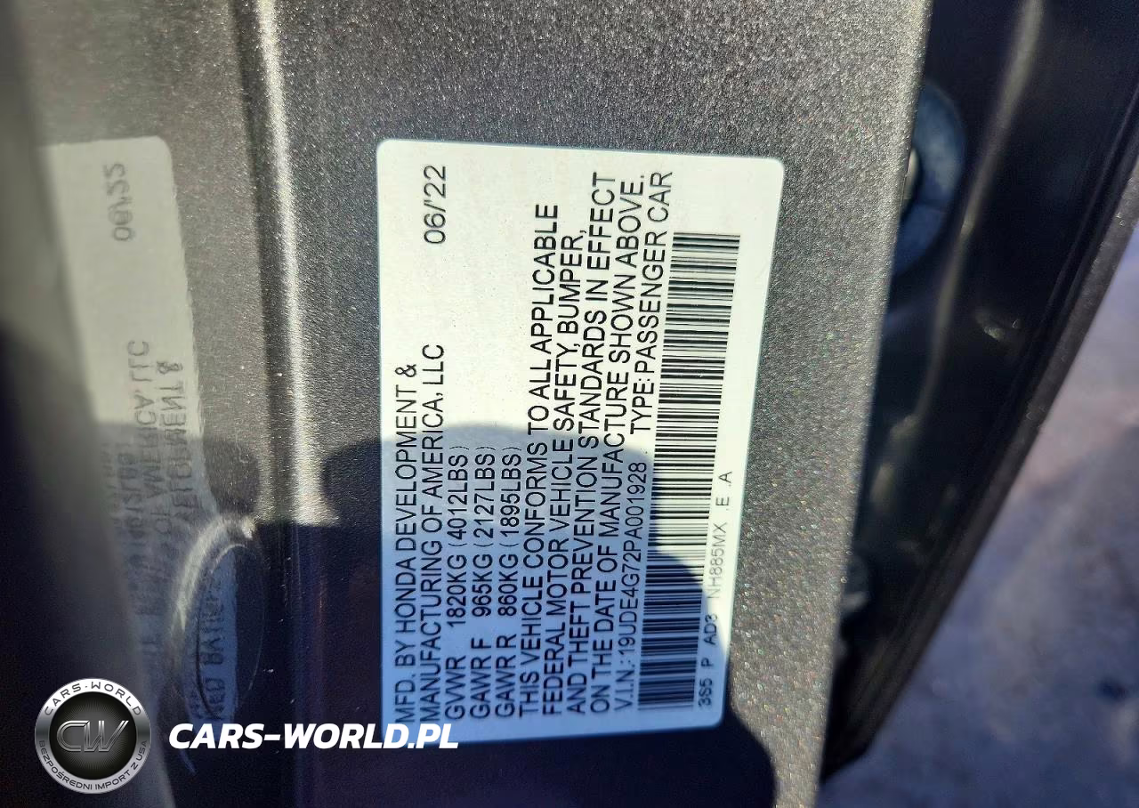 2023 Acura Integra A-Spec Tech VIN:19UDE4G72PA001928 - 12