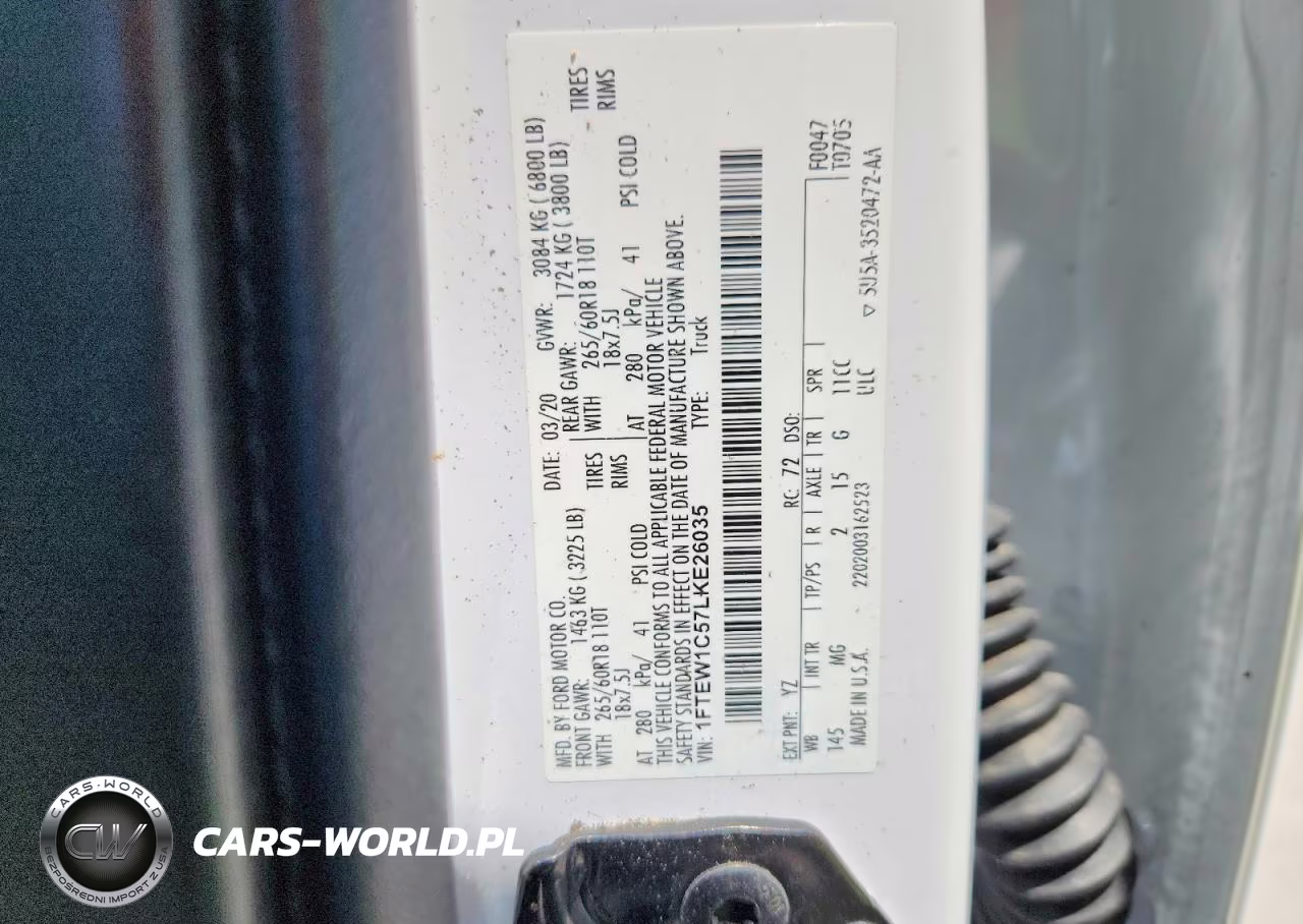 2020 Ford F150 Supercrew VIN:1FTEW1C57LKE26035 - 12
