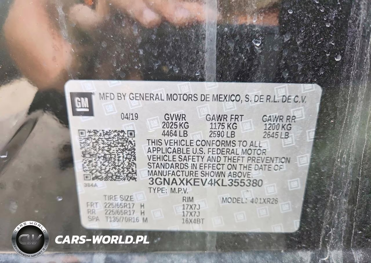 2019 Chevrolet Equinox Lt VIN:3GNAXKEV4KL355380 - 13