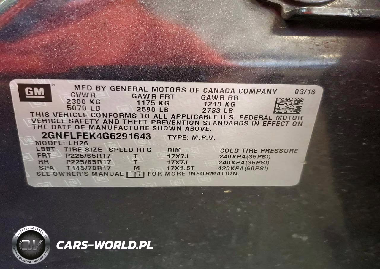 2016 Chevrolet Equinox Lt VIN:2GNFLFEK4G6291643 - 13