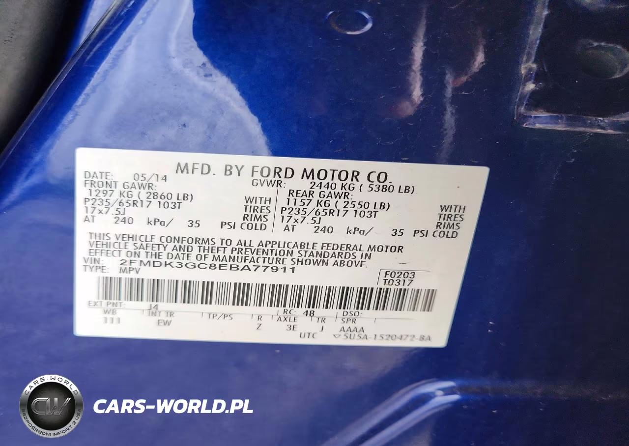 2014 Ford Edge Se VIN:2FMDK3GC8EBA77911 - 13